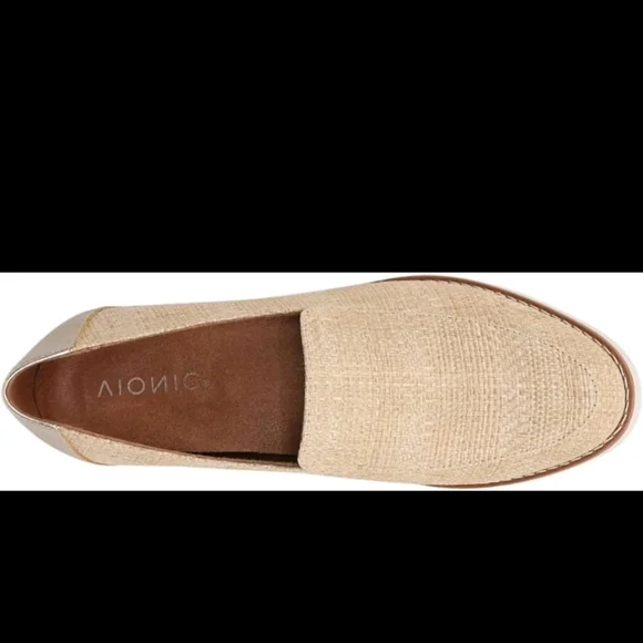 Vionic Women’s Kensley Raffia Slip-On Loafers | Comfortable Stylish Casual Shoes - Picture 2 of 8